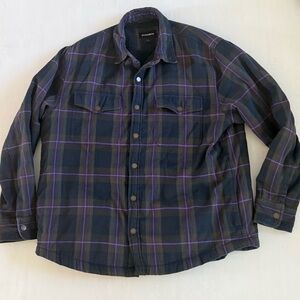 M Bonobos Jacket Sherpa Lining Mens‎ Size XL Plaid Tartans